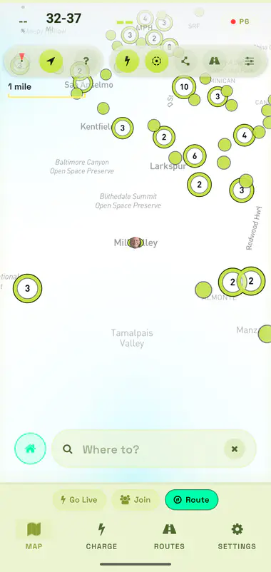 The Flow map in the Lime, light color scheme
